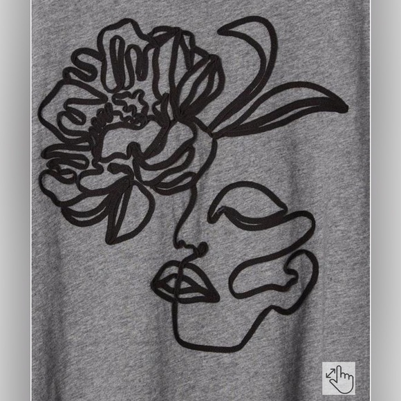 Graphic Relaxed Fit Vintage Cotton Jersey Crew Neck Dolman Tank - Picture 3 of 12